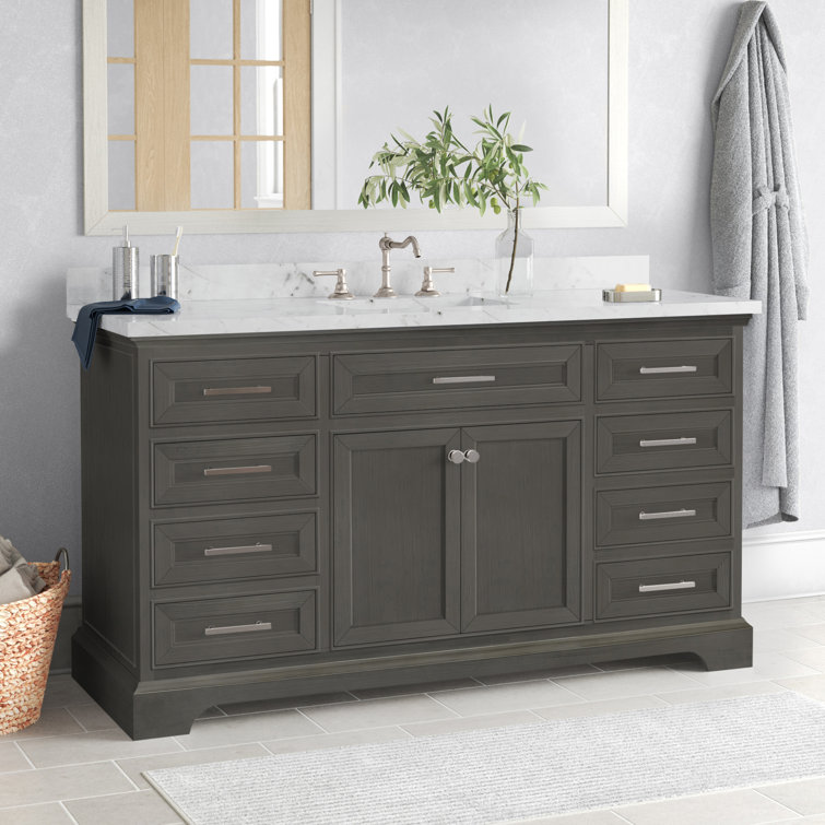 Three Posts™ Currahee 60" Single Bathroom Vanity Set & Reviews Wayfair